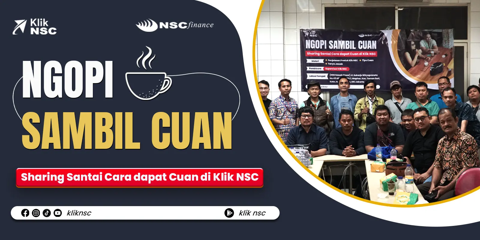 KlikNSC Buat Ngopi Bareng Agen Pembiayaan Kredit Motor Honda